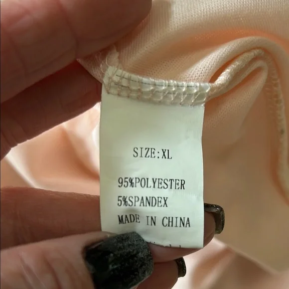 Chic Blush Lace Maxi Dress - Picture 8 of 8